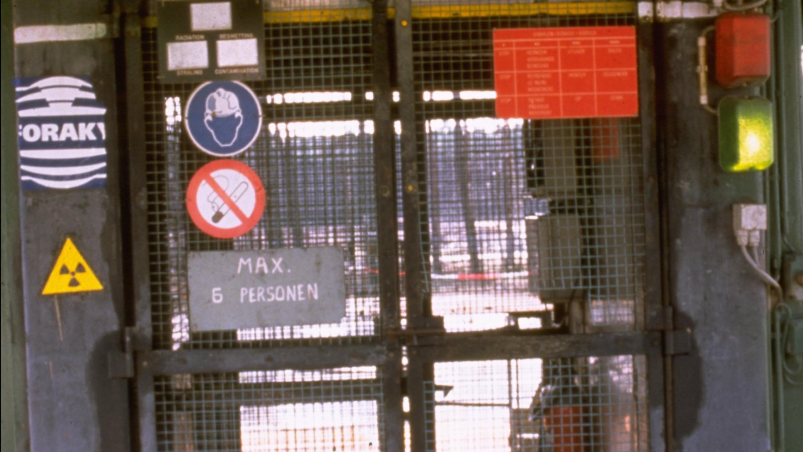 the hoisting cage of the first shaft