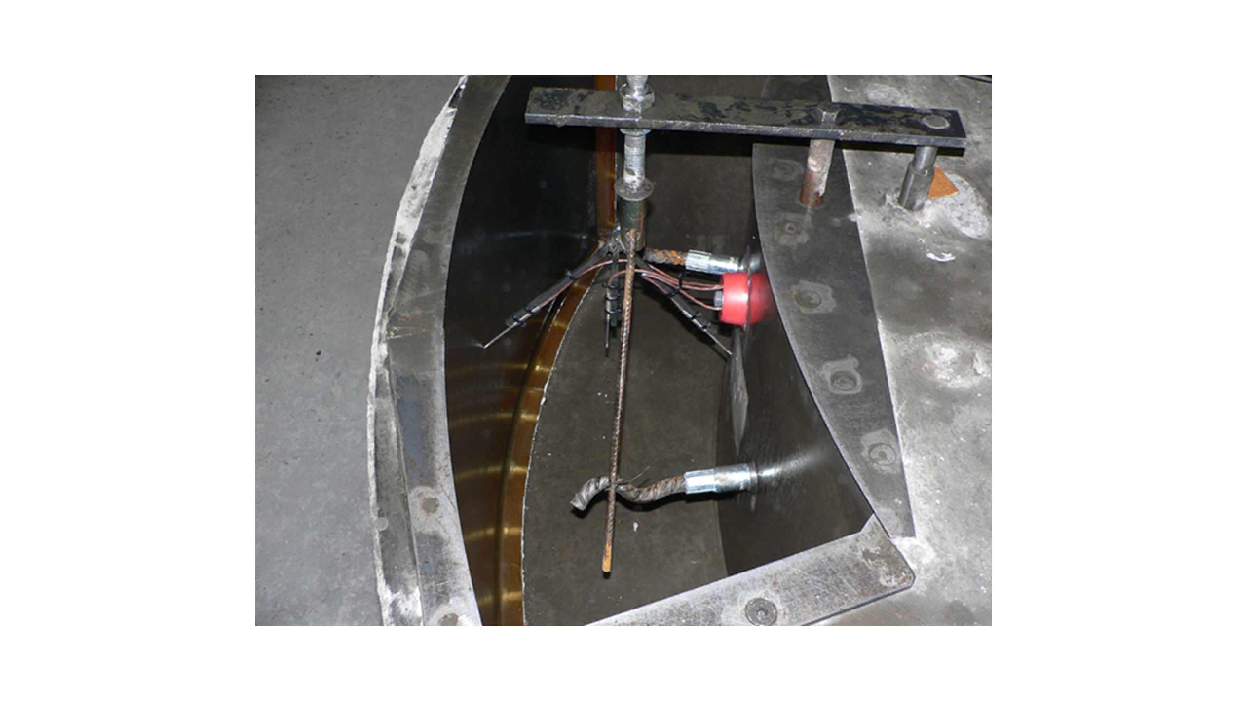 thermocouple in concrete