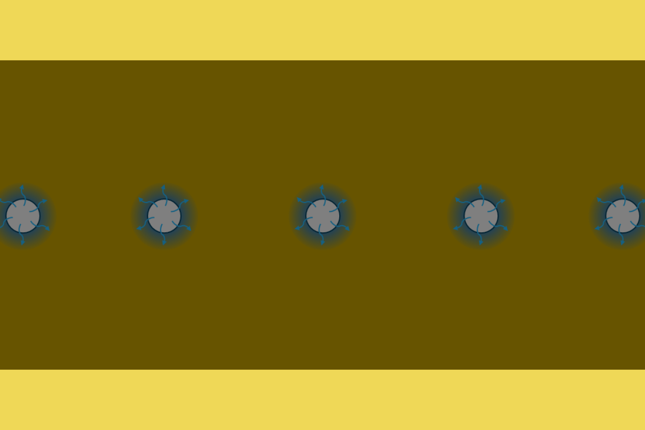 chemical perturbation of the clay.